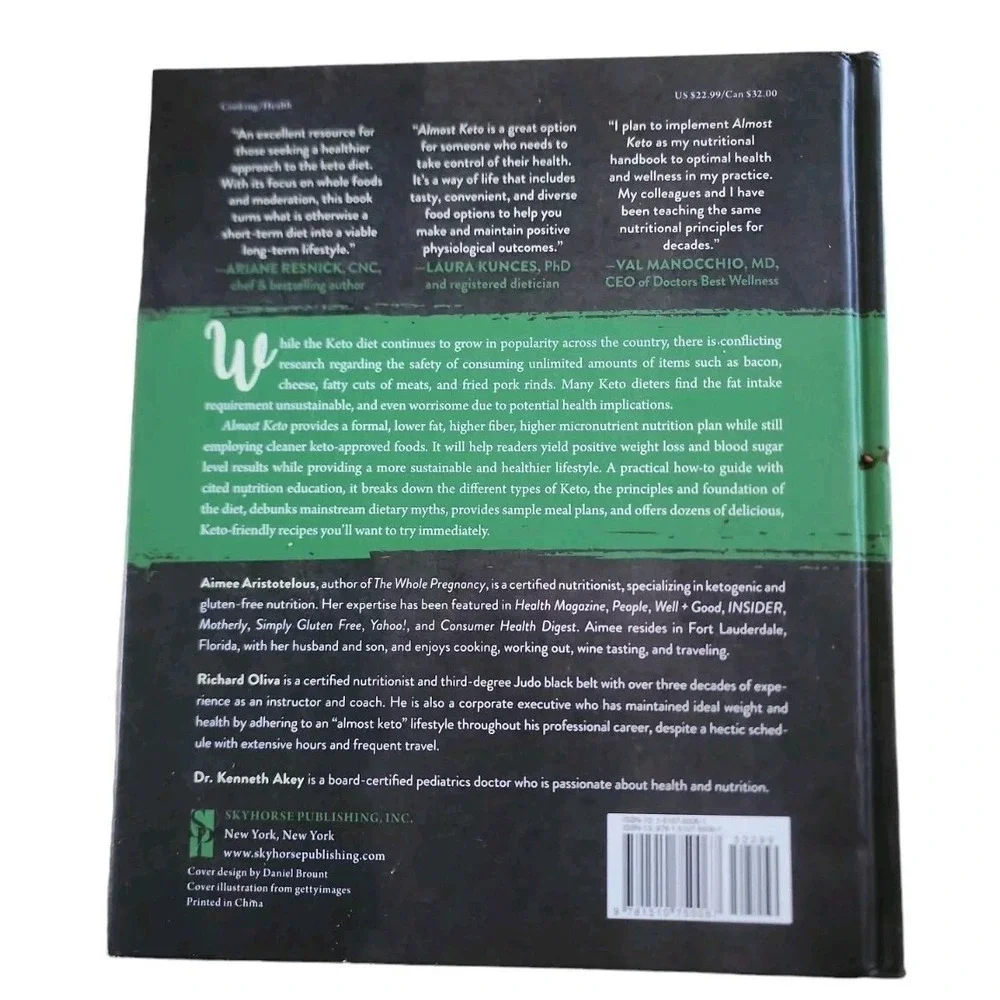 Almost Keto Cookbook: 100 Recipes,‎ Meal Plans, Lose Weight, Cleaner Foods